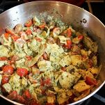 Penne rigate con tonno e carciofi