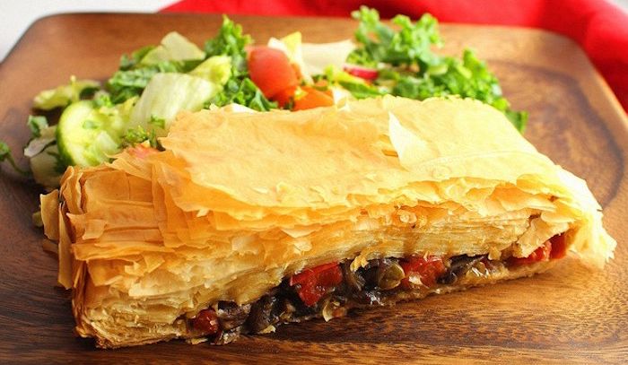 Strudel di verdure e provola