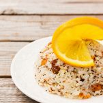 Ricetta insalata di riso con mandorle e uvetta