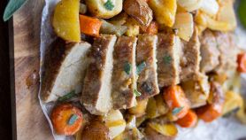 Arrosto di maiale con verdure