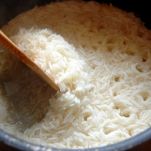 Arroz con leche planchado