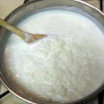 Arroz con leche planchado