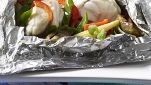 Bocconcini di rana pescatrice al cartoccio