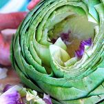 Carciofi con polpa di pesce