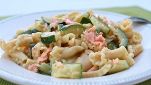 Conchiglie con zucchine e salmone affumicato