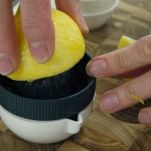 Coppe con spuma di mele