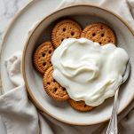 Biscotti secchi e crema al cocco