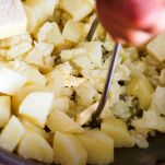 Crema di patate e scampi