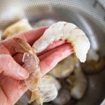 Crema di patate e scampi