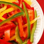 Filetti di peperoni e capperi