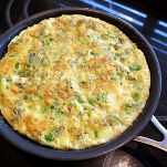 Frittata di taleggio e menta