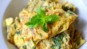 Frittata di taleggio e menta