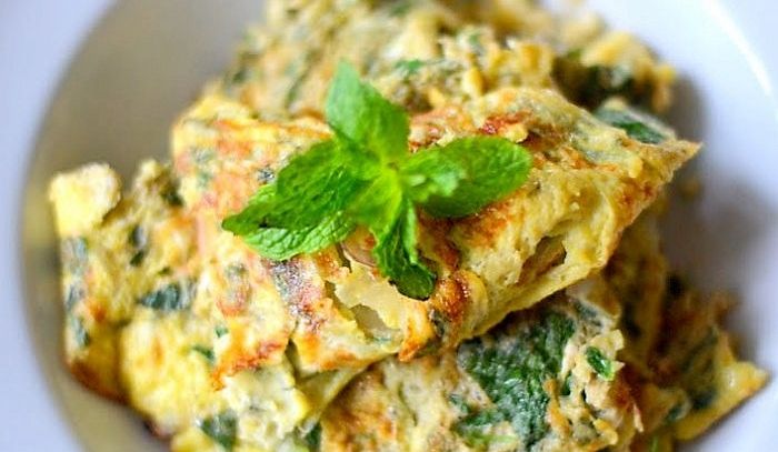 Frittata di taleggio e menta