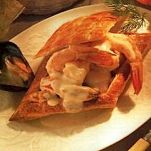 Frutti di mare in pasta sfoglia