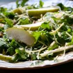 Insalata con rucola e pera