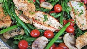 Insalata di pollo e fagiolini