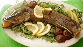 Luccio ripieno al forno