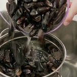 Mexilhoes com molho de escabeche