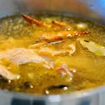 Minestra di pollo e mais