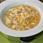 Minestra di pollo e mais