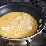 Omelette con crostini