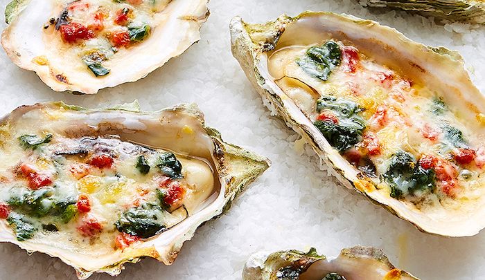 Ostriche gratinate al forno alle spezie