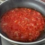 Pasta al pomodoro e baccalà