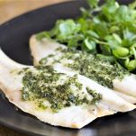 Pesce San Pietro al pesto di lattuga