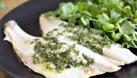 Pesce San Pietro al pesto di lattuga