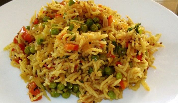 Pulao di piselli