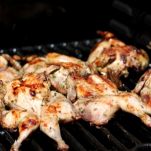 Quaglie alla griglia con salsa di zenzero