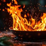 Flambatura del dessert