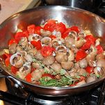 Risotto con lumache di mare