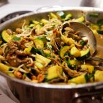 Risotto con zucchine e calamari