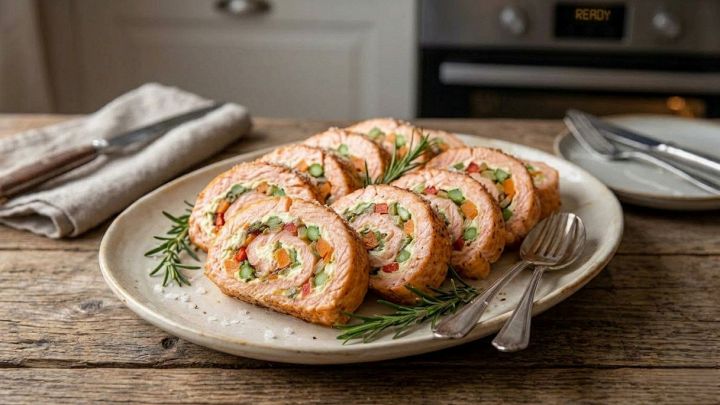 Rotolo di salmone al forno