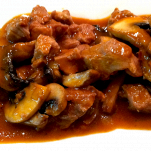 Scaloppe di vitello con funghi