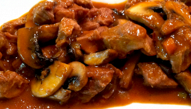 Scaloppine di vitello con funghi