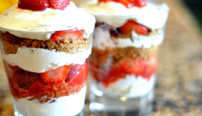 Semifreddo con le fragole