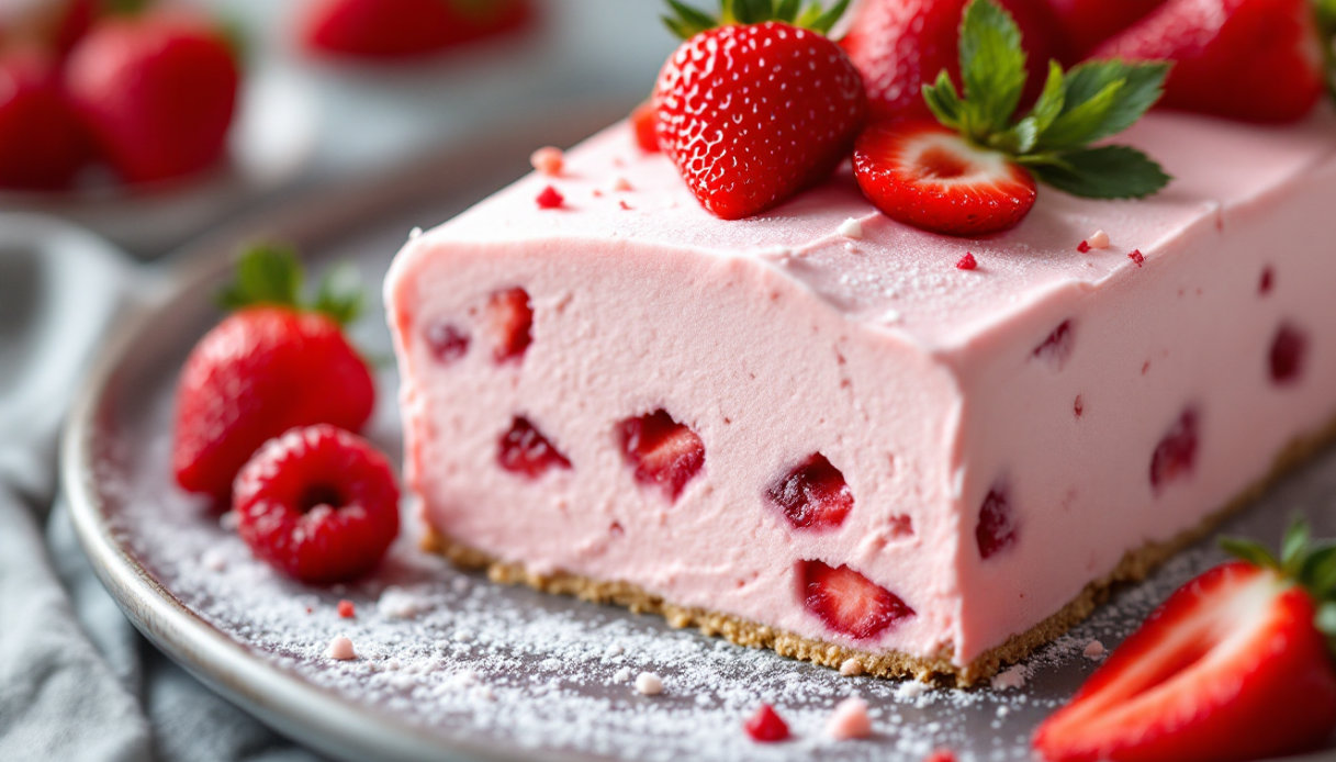 Semifreddo con le fragole