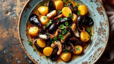 Seppie con patate al pomodoro