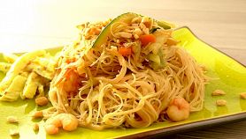 Tagliolini capesante e gamberi