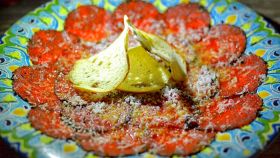 Carpaccio di astice con patate