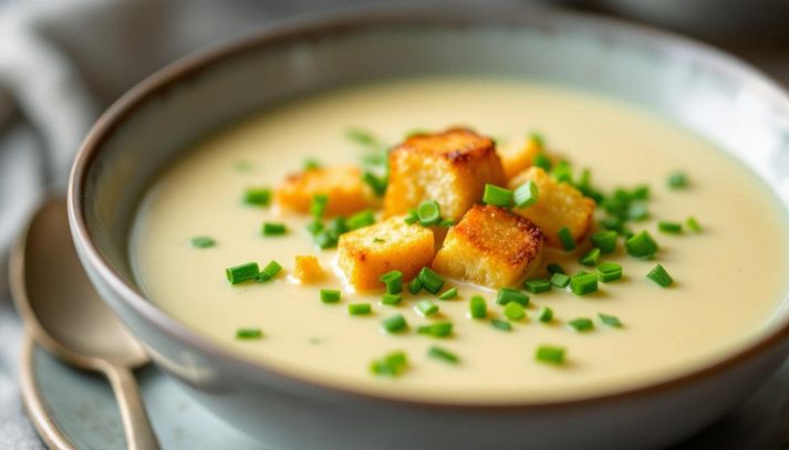 impiattamento della vichyssoise