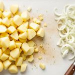 patate e porri per la Vichyssoise