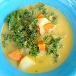 Zuppa di insalata riccia