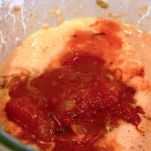 Zuppa di pomodori e tofu