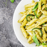 Penne zucchine e menta