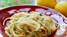 Spaghetti basilico e limone