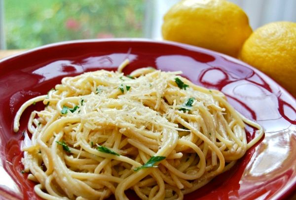 Spaghetti basilico e limone