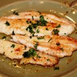 Sogliola ai ferri con prezzemolo